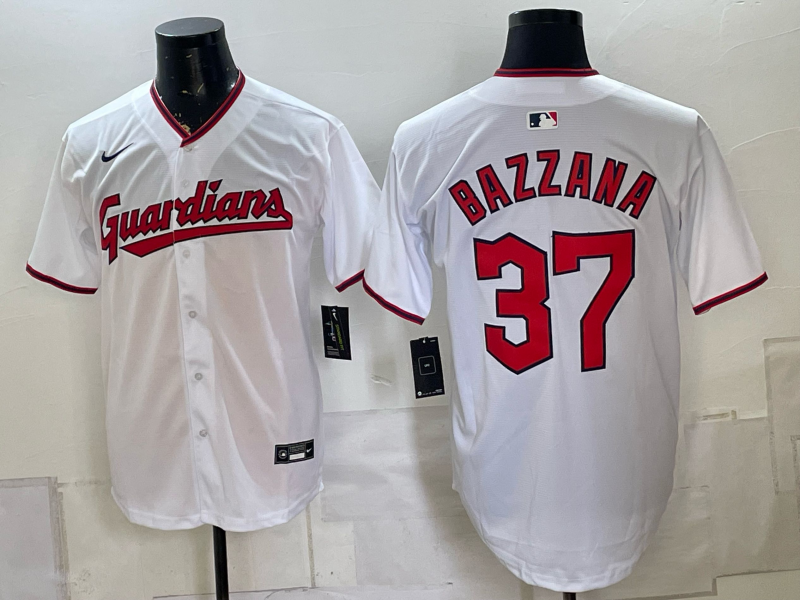 Men 2026 Cleveland Indians #37 Bazzana white Nike MLB Jersey 0816001->philadelphia phillies->MLB Jersey